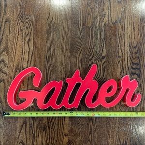 Gather sign